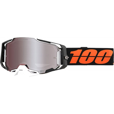Μάσκα μηχανής motocross 100% ARMEGA BLACKTAIL HIPER SILVER MIRROR
